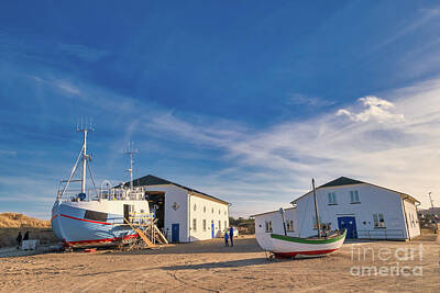Lazy Cats - Slettestrand cutter fishing vessel for traditional fishery at th by Frank Bach