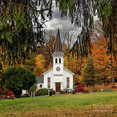Classic Golf Rights Managed Images - St Paul Lutheran Church Royalty-Free Image by Brian Mollenkopf