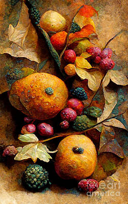 Still Life Royalty-Free and Rights-Managed Images - Still life autumn by Sabantha