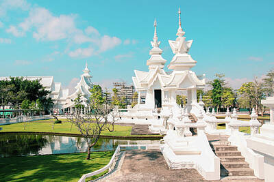 On Trend Breakfast - Wat Rong Khun or White Temple, Landmark in Chiang Rai, Thailand by Vera Glodeva
