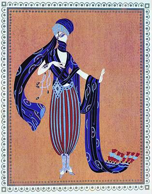 Jazz Mixed Media - Art Nouveau and Art Deco Collection by Art Nouveau And Deco