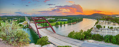 Wine Down Rights Managed Images - 360 Bridge Summer Sunset Panorama 6031 Royalty-Free Image by Rob Greebon