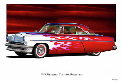 Vintage Performace Cars - 1954 Mercury Custom Monterey by Dave Koontz