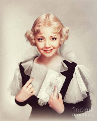 Western Buffalo Royalty Free Images - Alice White, Vintage Actress Royalty-Free Image by Esoterica Art Agency