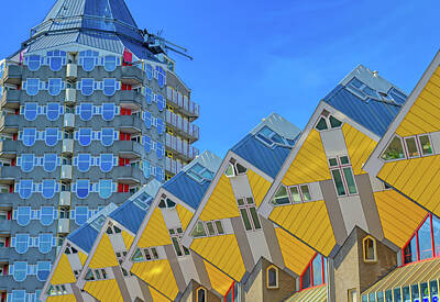 Cities Rights Managed Images - Cube houses in Rotterdam, Netherlands Royalty-Free Image by James Byard