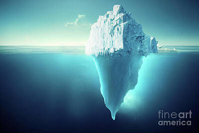 Ps I Love You - Iceberg with hidden danger underwater by Benny Marty