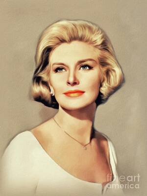 Abstract Airplane Art - Joanne Woodward, Vintage Actress by Esoterica Art Agency