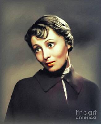 On Trend Light And Airy Rights Managed Images - Luise Rainer, Vintage Actress Royalty-Free Image by Esoterica Art Agency