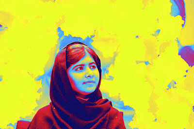 Politicians Royalty Free Images - Malala Yousafzai Royalty-Free Image by Celestial Images
