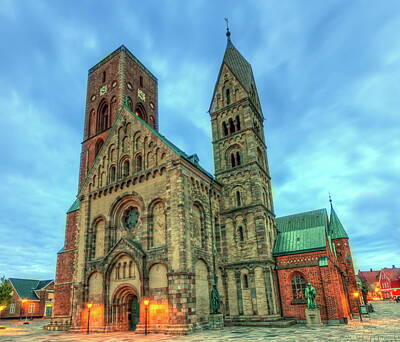 Maps Maps And More Maps - Medieval cathedral, Church of our Lady in Ribe, Denmark - HDR by Elenarts - Elena Duvernay photo
