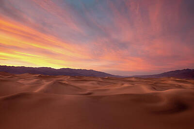 Purely Purple - Mesquite Dunes Sunrise by Dean Ginther