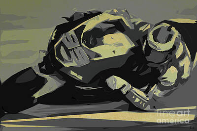 Abstract Drawings Rights Managed Images - Moto GP Abstract Artwork Royalty-Free Image by Drawspots Illustrations