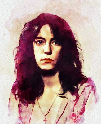 Jazz Rights Managed Images - Patti Smith, Music Legend Royalty-Free Image by Esoterica Art Agency