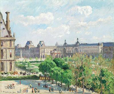 Royalty-Free and Rights-Managed Images - Place du Carrousel by Camille Pissarro by Mango Art