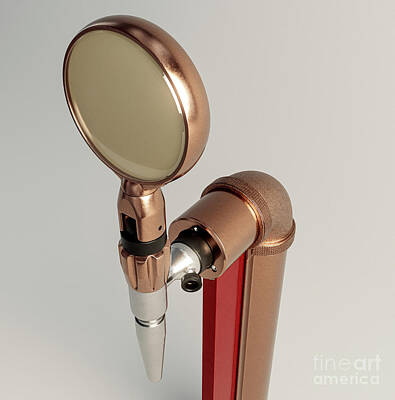 Steampunk Rights Managed Images - Steampunk Copper Beer Tap Royalty-Free Image by Allan Swart