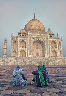 Royalty-Free and Rights-Managed Images - Taj Mahal Ladies by Manjik Pictures