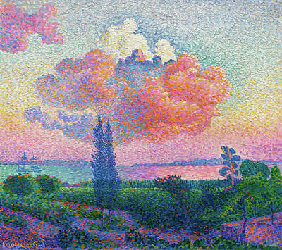 Royalty-Free and Rights-Managed Images - The Pink Cloud by Henri-Edmond Cross by Mango Art