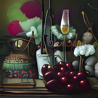 Surrealism Digital Art - Wine Empire by Acr Acr