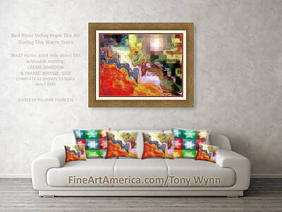 Mixed Media Royalty Free Images - 40x30 inches FRAMED FINE ART PRINT grouping Royalty-Free Image by Tony Wynn