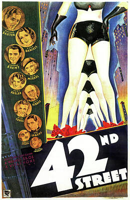 Mixed Media - 42nd Street, 1933 by Stars on Art