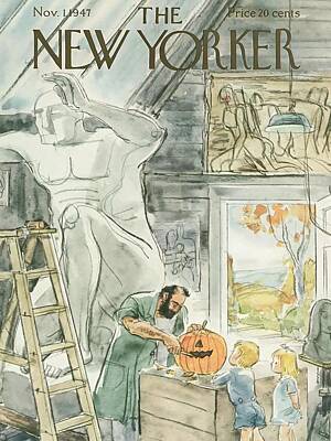 City Scenes Mixed Media - The New Yorker Magazine Cover by New Yorker