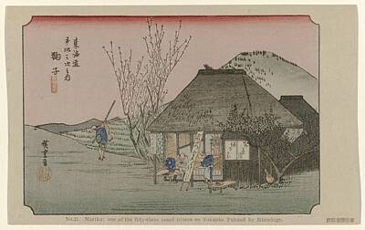 Elena Elisseeva Winter Trees Rights Managed Images - Utagawa Hiroshige Royalty-Free Image by Artistic Rifki