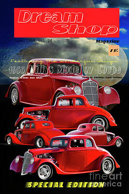 Funny Kitchen Art - 1933 Willys Model 77 Coupe by Dave Koontz