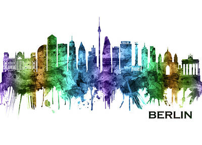 The Bunsen Burner - Berlin Germany Skyline by NextWay Art