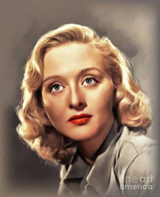Vintage Playing Cards - Celeste Holm, Vintage Actress by Esoterica Art Agency