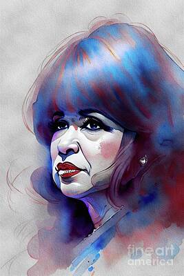 Musician Paintings - Ronnie Spector, Music Legend by Esoterica Art Agency