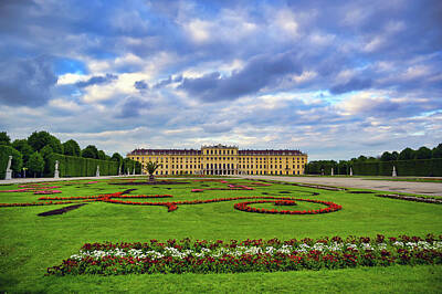 City Scenes Royalty-Free and Rights-Managed Images - Schonbrunn Palace in Vienna, Austria by James Byard