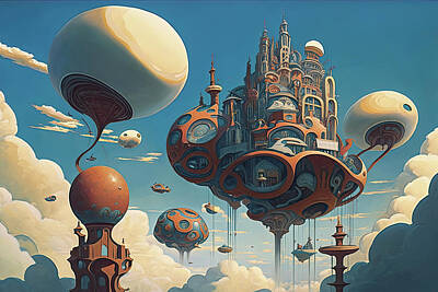 Science Fiction Photos - Stunning Generative AI illustration of fantastical surreal sci-f by Matthew Gibson
