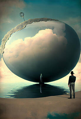 Surrealism Digital Art - Surreal  Visualization  of  metaphorical  allegory by Asar Studios by Celestial Images