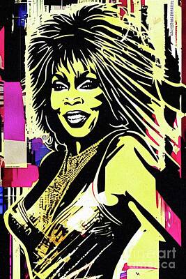 Jazz Rights Managed Images - Tina Turner, Music Legend Royalty-Free Image by Esoterica Art Agency