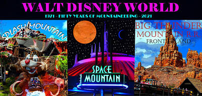 Mountain Mixed Media - 50 years of mountaineering WDW by David Lee Thompson