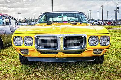 Christmas Typography - 1969 Pontiac Firebird Coupe by Gestalt Imagery