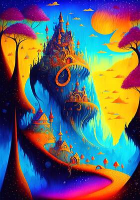 Christian Paintings Greg Olsen - Fantasy Dream Land, Generative AI Illustration by Miroslav Nemecek