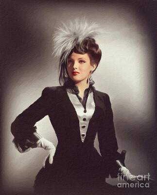 College Town - Linda Darnell, Movie Legend by Esoterica Art Agency