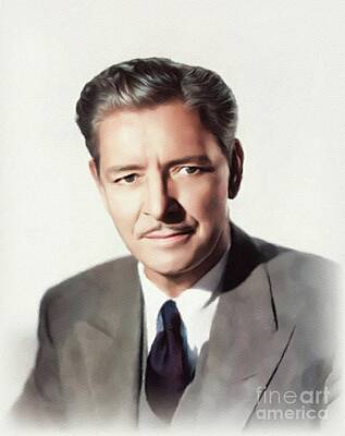 Celebrities Royalty-Free and Rights-Managed Images - Ronald Colman, Movie Legend by Esoterica Art Agency