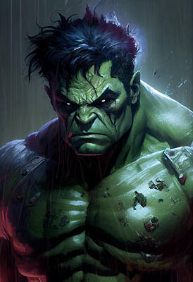 Queen - The Hulk Wall Art by Tim Hill