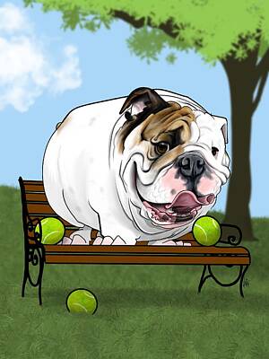 Garden Fruits - 6382 Goodwin by Canine Caricatures By John LaFree