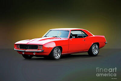 Historical Figures Rights Managed Images - 1969 Chevrolet Camaro Royalty-Free Image by Dave Koontz