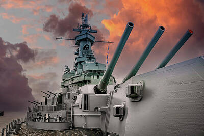 Red Foxes - Battleship USS Alabama by Chris Smith
