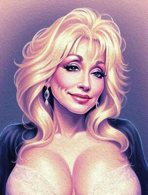 Musician Royalty-Free and Rights-Managed Images - Dolly Parton, Music Legend by Sarah Kirk