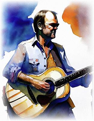Musicians Painting Rights Managed Images - Glen Campbell, Music Legend Royalty-Free Image by Esoterica Art Agency