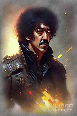 Jazz Rights Managed Images - Phil Lynott, Music Legend Royalty-Free Image by Esoterica Art Agency