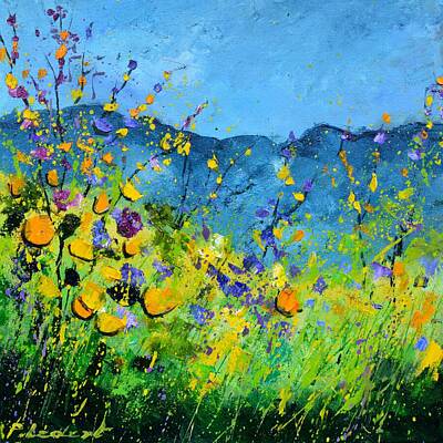 Abstract Flowers Rights Managed Images - Summer flowers  Royalty-Free Image by Pol Ledent