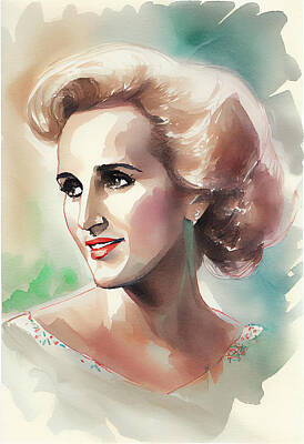 Giuseppe Cristiano Royalty Free Images - Tammy Wynette Watercolour Royalty-Free Image by Tim Hill