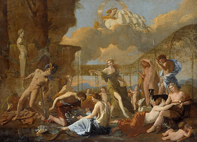 Royalty-Free and Rights-Managed Images - The Empire of Flora by Nicolas Poussin by Mango Art