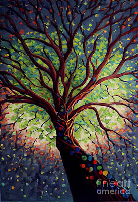 Impressionism Digital Art - Tree fantasy by Sabantha